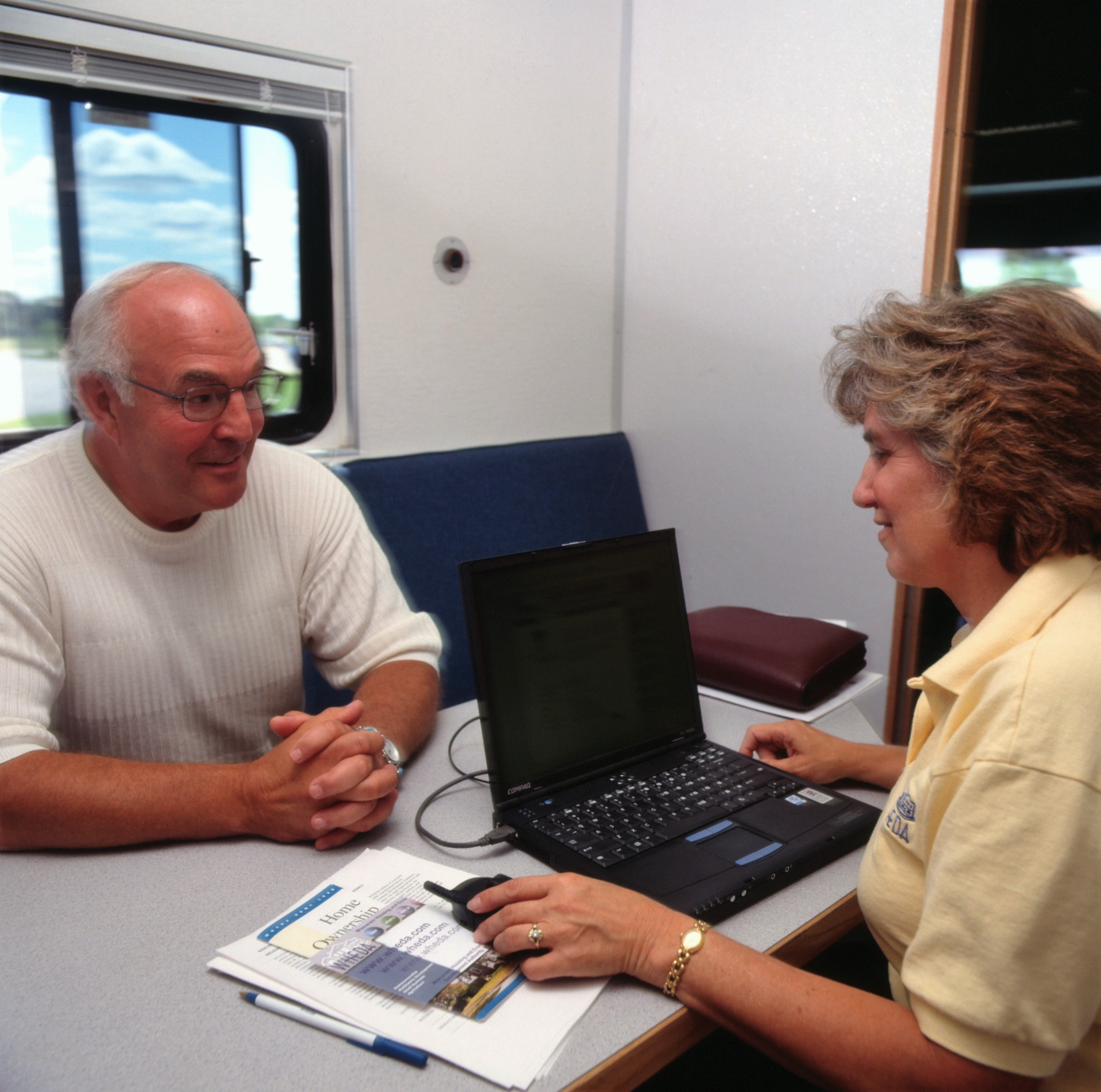 Man applying for loan