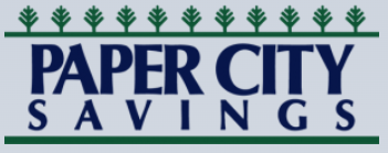 PAPER CITY SAVINGS logo